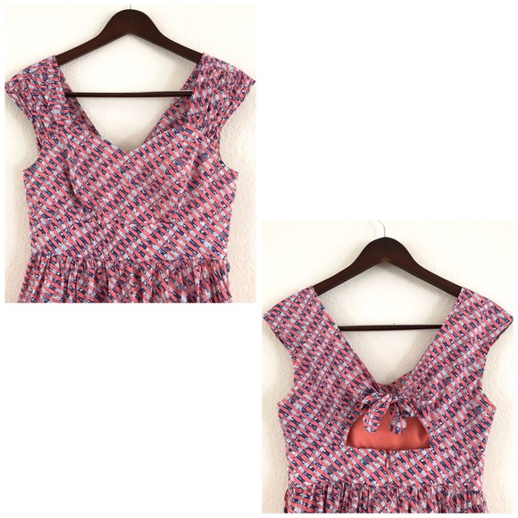 Plenty by Tracy Reese Plaid Poplin Tie Back Dress - Picture 7 of 8